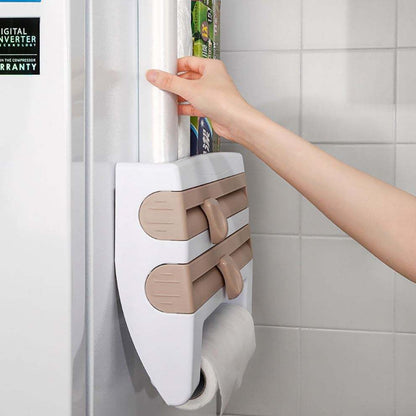 4 IN 1 KITCHEN PAPER ROLL HOLDER WRAP DISPENSER
