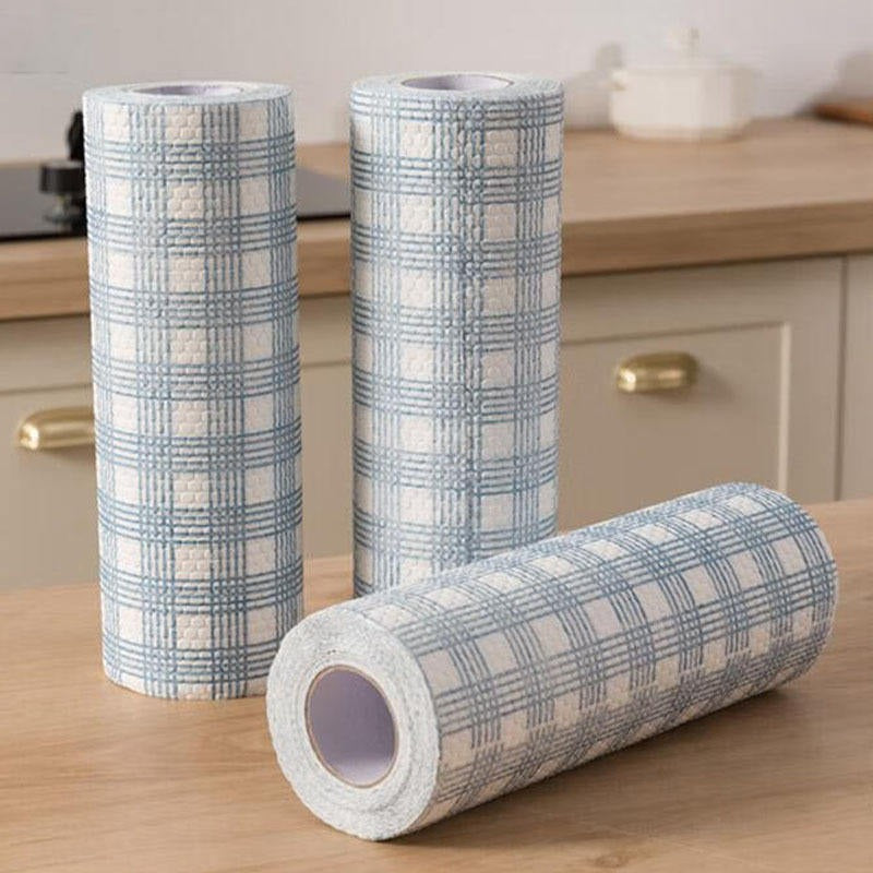 New 40PCS Microfiber Kitchen Cleaning Cloths Roll 30x30cm