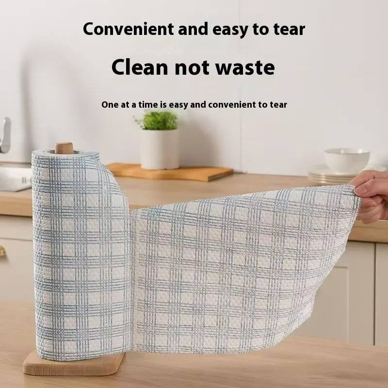 New 40PCS Microfiber Kitchen Cleaning Cloths Roll 30x30cm