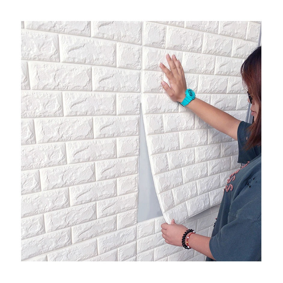 3D Foam Brick Wallpaper Stickers Pack of 4