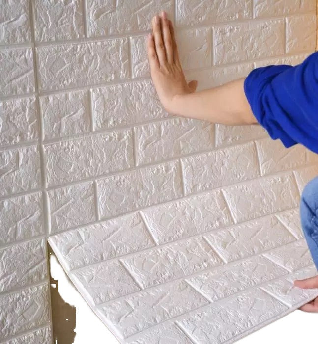 3D Foam Brick Wallpaper Stickers Pack of 4
