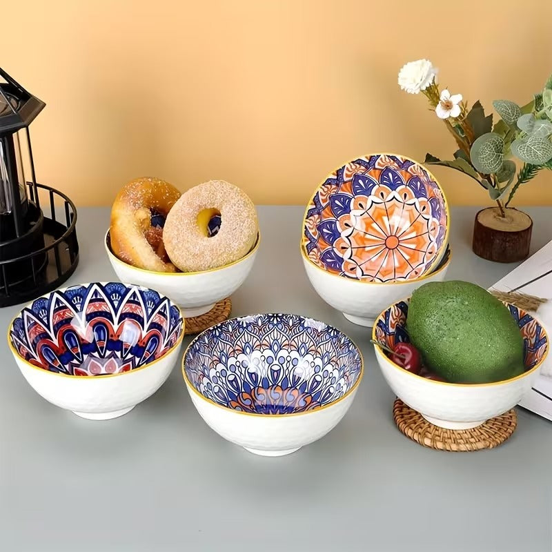 BOHEMIAN PORCELINE BOWL SET - 6 PIECES BOWL SET