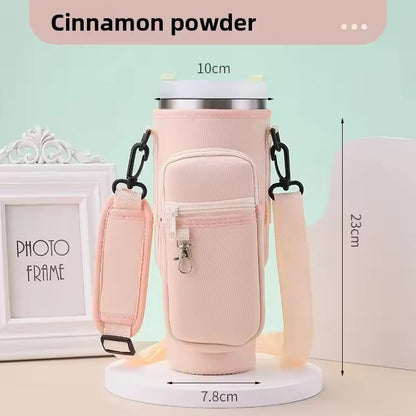 Water Bottle Carrier Quencher Cup Sleeve/Water Bottle Carrier Bag with Phone Pocket for Stanley
