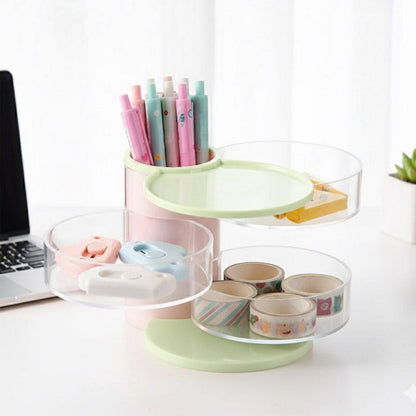 3 Layer Jewelry Cosmetic Makeup Brush Organizer