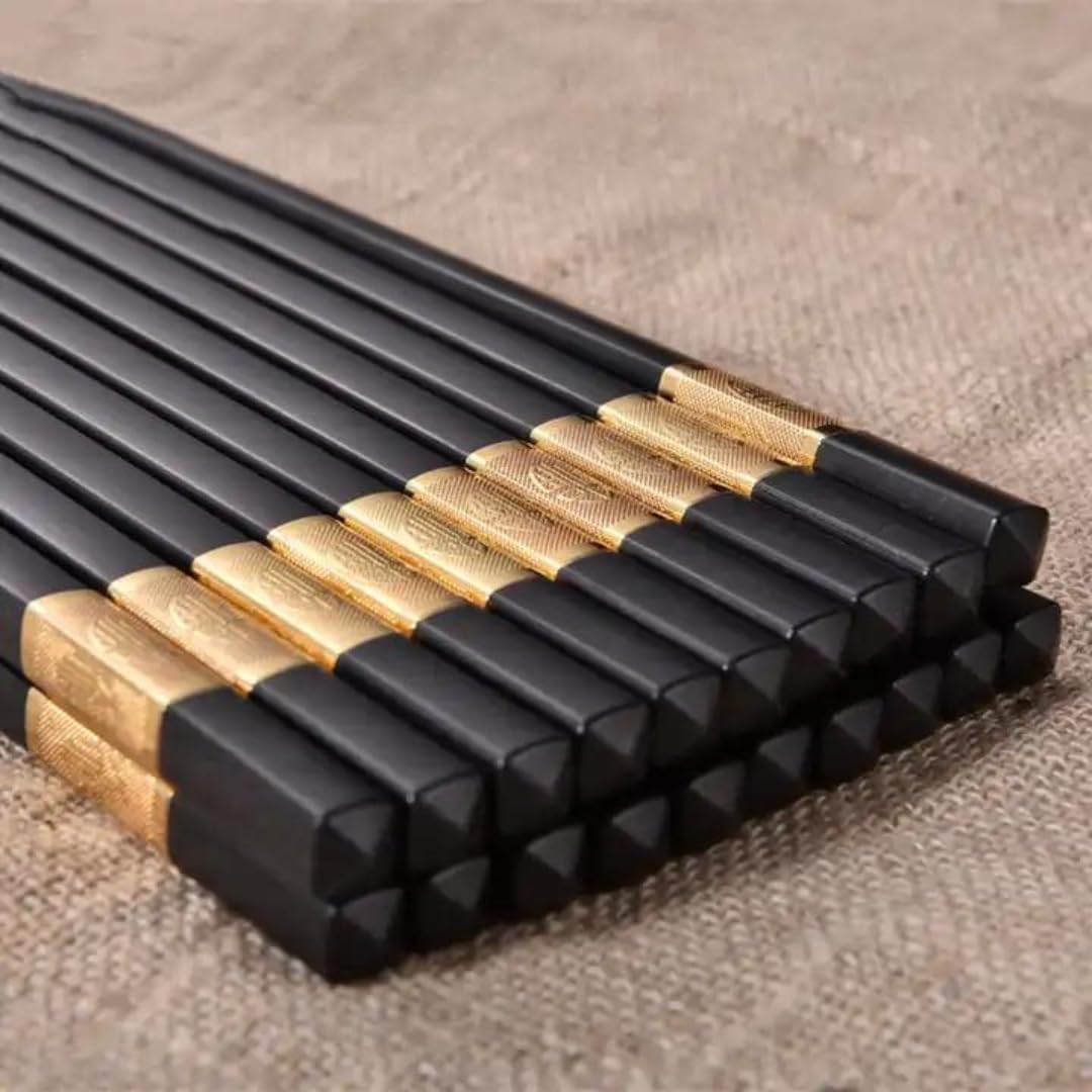 27Cm Alloy Chopsticks Non Slip Hot Pot Chopstick(5pairs)