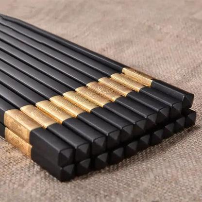 27Cm Alloy Chopsticks Non Slip Hot Pot Chopstick(5pairs)