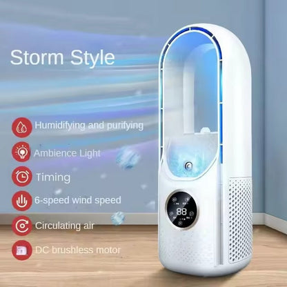6 Speed Portable USB Leafless Air Cooler Fan