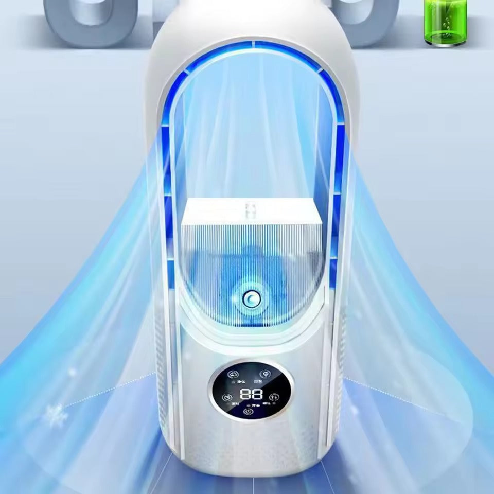 6 Speed Portable USB Leafless Air Cooler Fan