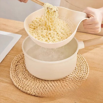 ECOCO DUAL-LAYER COLANDER SET – STRAINER WITH DRAIN BOWL & HANDLE