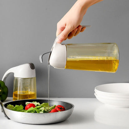 630ml Oil Glass Bottle Jar, Seasonings Condiment Dispenser