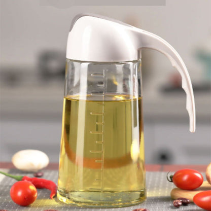 630ml Oil Glass Bottle Jar, Seasonings Condiment Dispenser