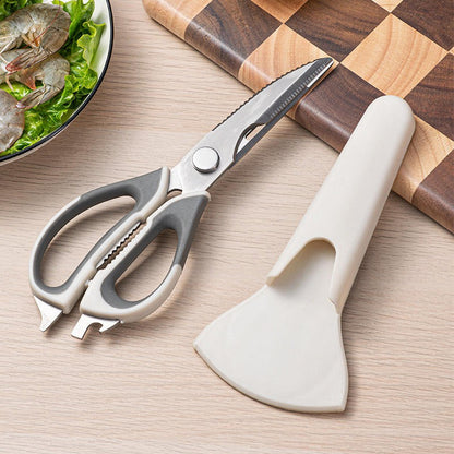 6 In 1 Multifunctional Kitchen Scissors, BBQ Meat Cutting Scissors, Kitchen Food Scissors