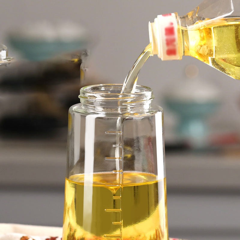 630ml Oil Glass Bottle Jar, Seasonings Condiment Dispenser
