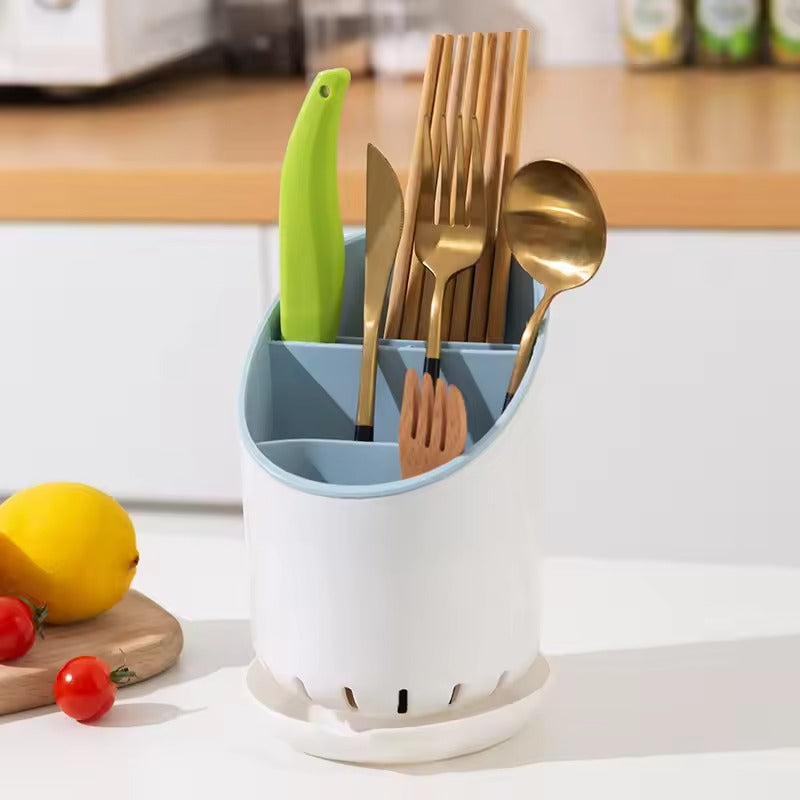 New Kitchen Cutlery Holder Drainer Spoon fork Organizer