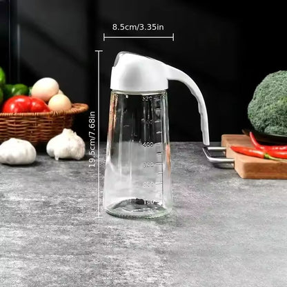 630ml Oil Glass Bottle Jar, Seasonings Condiment Dispenser