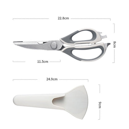 6 In 1 Multifunctional Kitchen Scissors, BBQ Meat Cutting Scissors, Kitchen Food Scissors