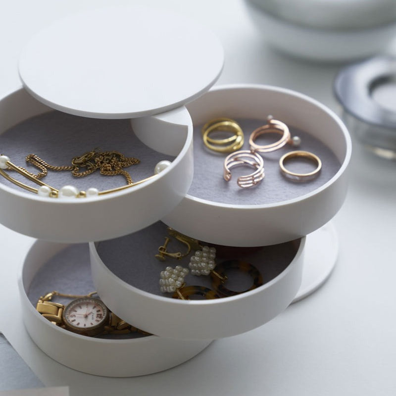 Desktop Rotating Jewelry And Snacks Organizer (4Layer)