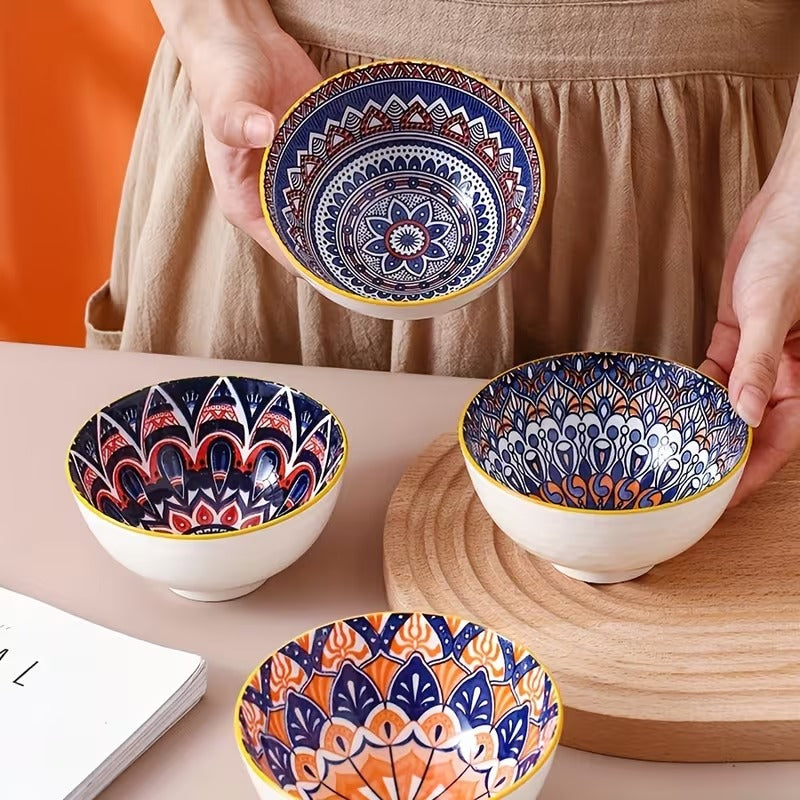 BOHEMIAN PORCELINE BOWL SET - 6 PIECES BOWL SET
