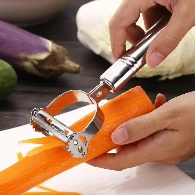 Stainless Steel 2 in 1 Julienne Vegetable Peeler
