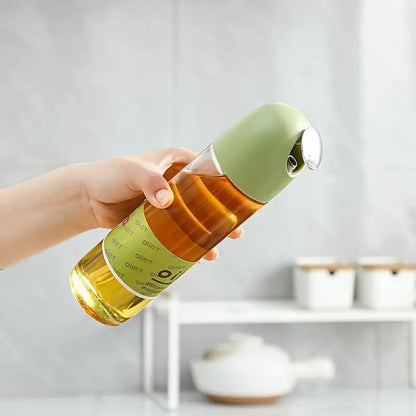 Modern Glass Oil & Vinegar Bottle with Auto Spout