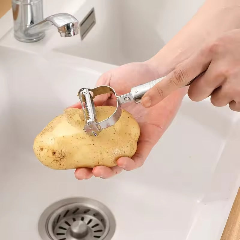Stainless Steel 2 in 1 Julienne Vegetable Peeler