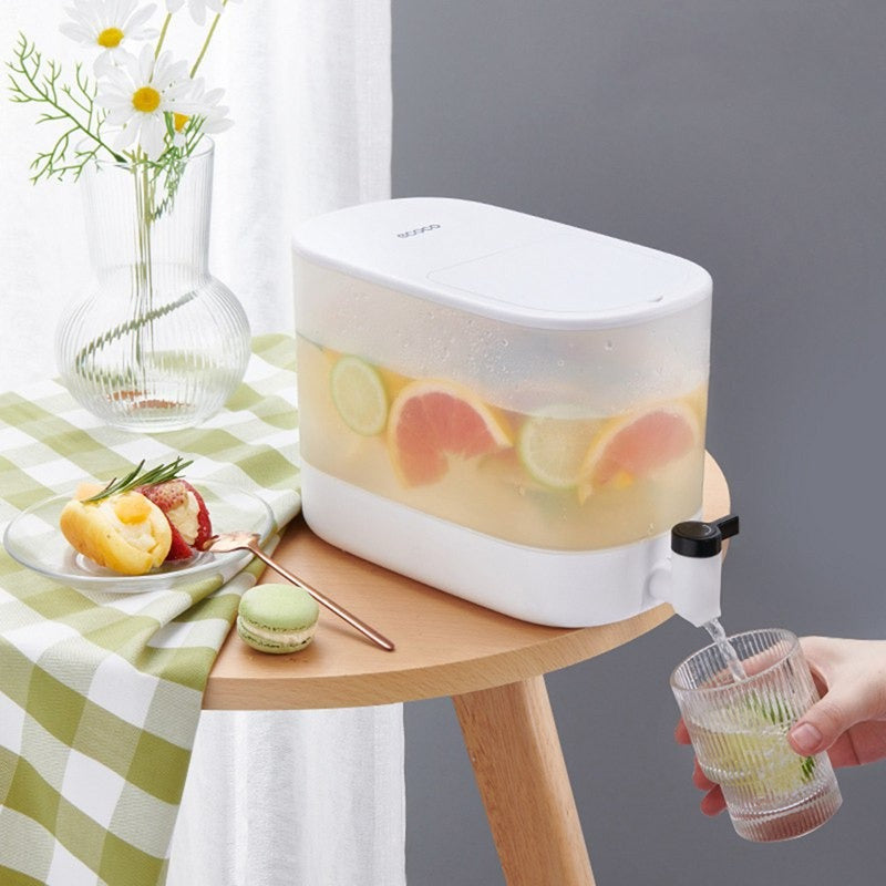 ECOCO LARGE CAPACITY FRIDGE WATER JUG – FAUCET DISPENSER FOR JUICE TEA & COLD DRINKS 4L