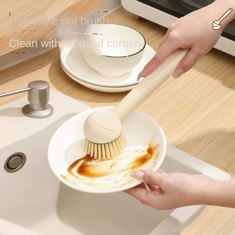 Rotatable Dish Washing Brush Long Handle