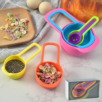 6 Pieces Measuring Spoons Cups With Scale