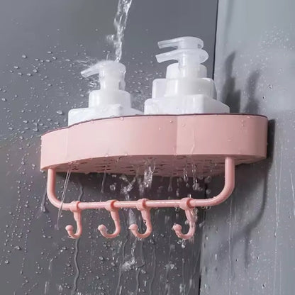 Modern Non-Perforated Wall-Mounted Bathroom Shelf For Corner