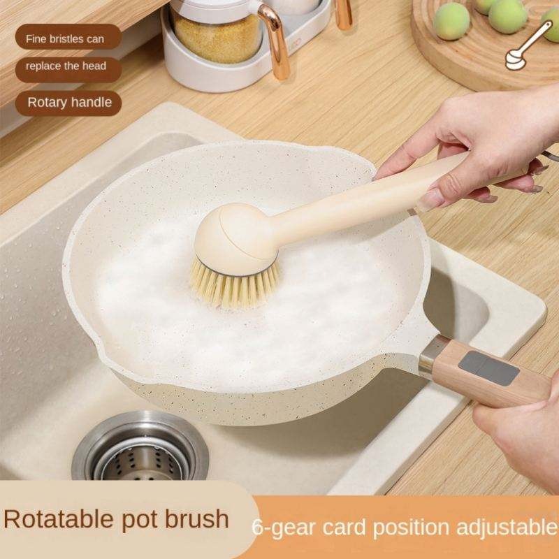 Rotatable Dish Washing Brush Long Handle