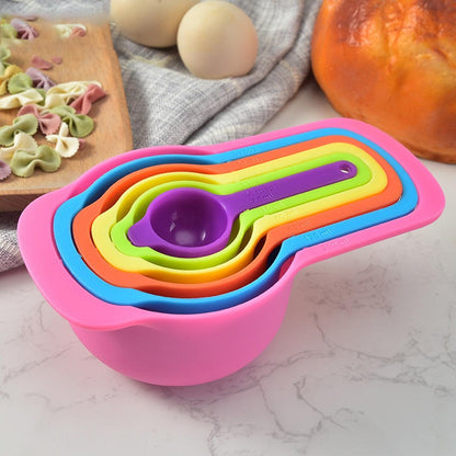 6 Pieces Measuring Spoons Cups With Scale
