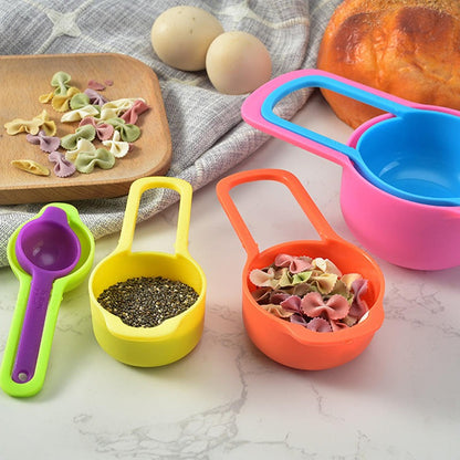 6 Pieces Measuring Spoons Cups With Scale