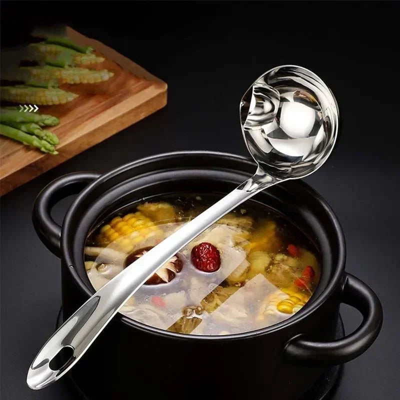 Oil Separator Spoon, Stainless Steel Filter Oil Ladle