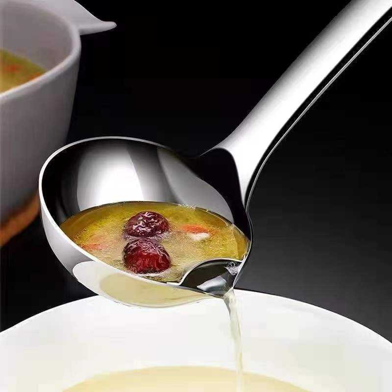 Oil Separator Spoon, Stainless Steel Filter Oil Ladle