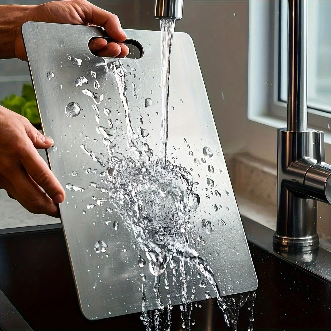 TITANWARE TITANIUM CUTTING BOARD | PREMIUM KITCHEN BOARD FOR MEAT & VEGGIES
