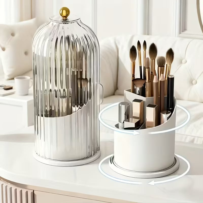 Luxury Rotating Makeup Brush Holder