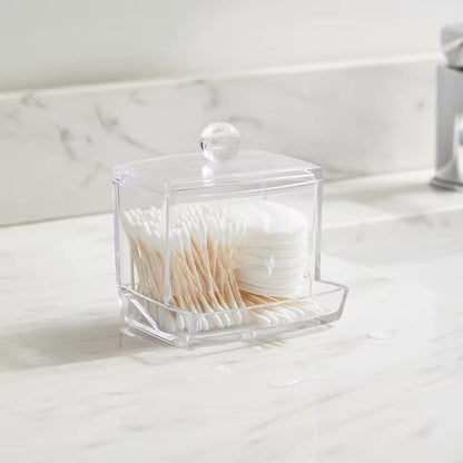 Acrylic Cotton Swabs Storage Holder Box