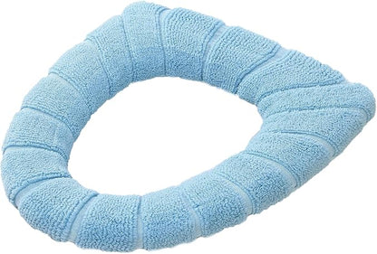 Plush Universal Toilet Seat Cover – Soft, Washable, Stretchable Cushion (Multiple Colors)