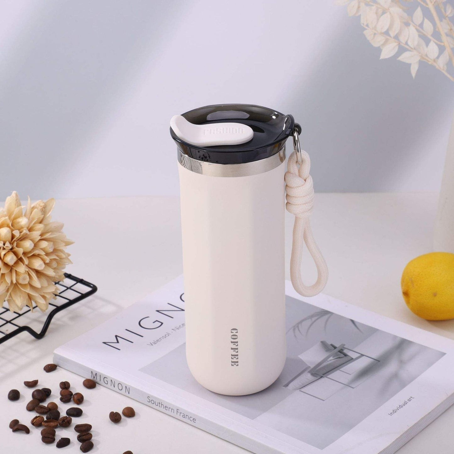 550ML Stainless Steel Insulated Cup with Lid Portable Coffee Cups