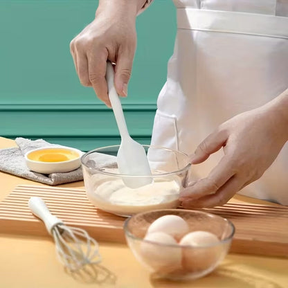 3 PIECE BAKING SET SILICONE SCRAPER EGG BEATER & GREASE BRUSH