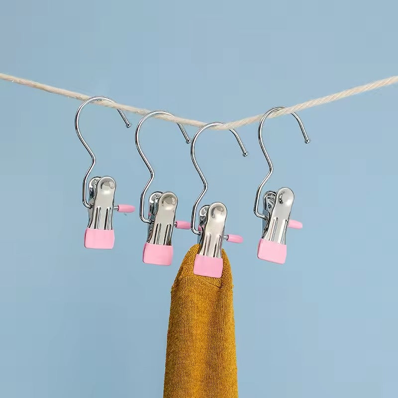 Set Of 2 Stainless Steel Cloth Clip