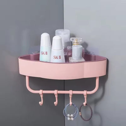 Modern Non-Perforated Wall-Mounted Bathroom Shelf For Corner