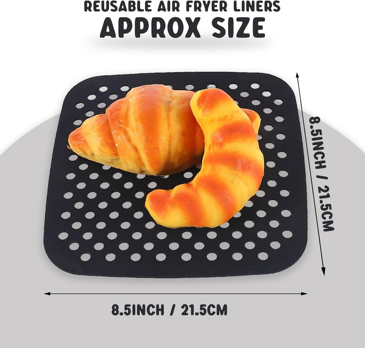 Silicone Reusable Square Air Fryer Mat