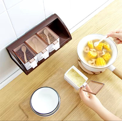 4 Grid Wall Mounted Spice Boxes