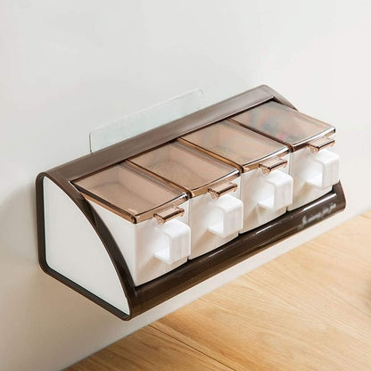 4 Grid Wall Mounted Spice Boxes