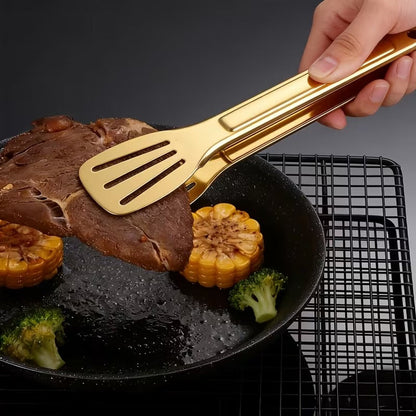 Stainless Steel Golden Food Tong