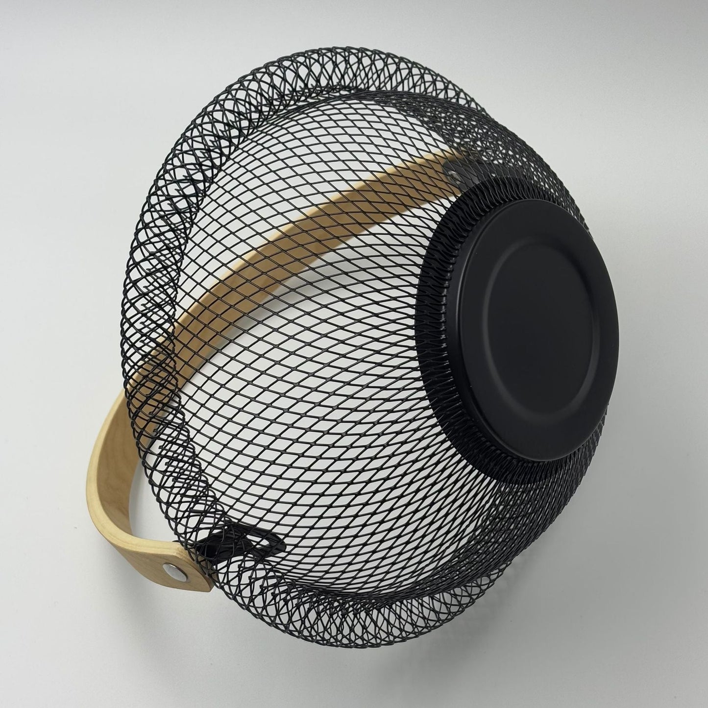 Kitchen Fruit Basket Hanging Round Wire Basket With Handle