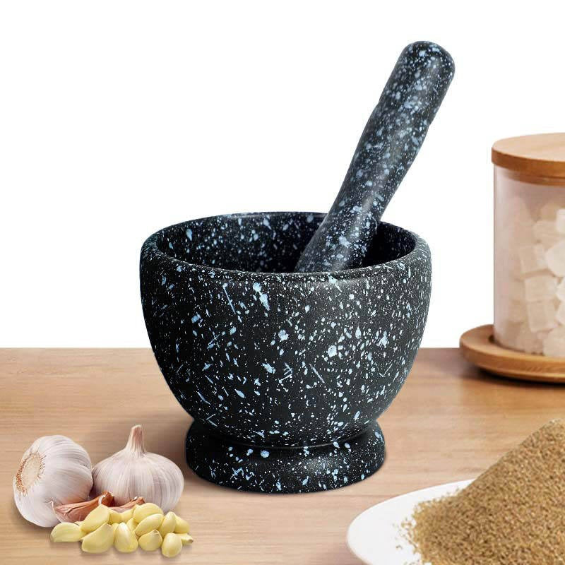 Small Stone Mortar & Pestle – Hawan Dasta Spice Grinder for Kitchen & Traditional Use