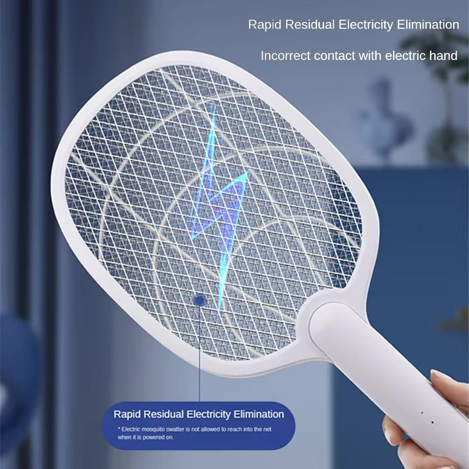 Portable and USB Rechargeable 2 in 1 Mini Mosquito Killer Racket