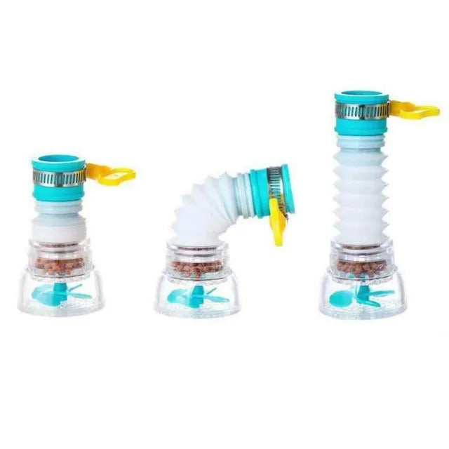 New Fan Faucet With Clip 360 Adjustable Flexible Kitchen Faucet Tap Water Filter